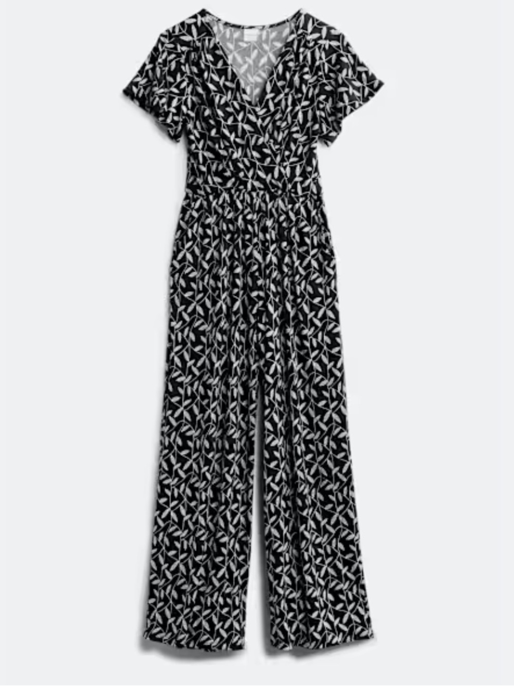 Kaileigh black and white paisley jumpsuit medium like new